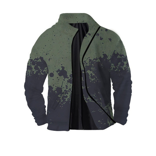 Herre Twill Digitalprint 3D Lynlåsjakke