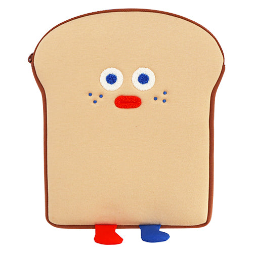 Creative Cute Toast Holding File Bag Notebook