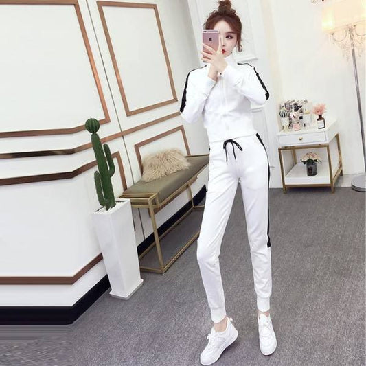 Womens Fashionable Active Casual Long-Sleeve Set