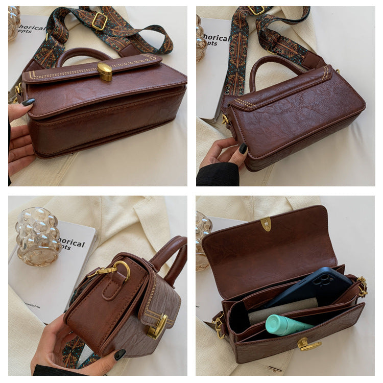 Women's One Shoulder Portable Small Square Bag