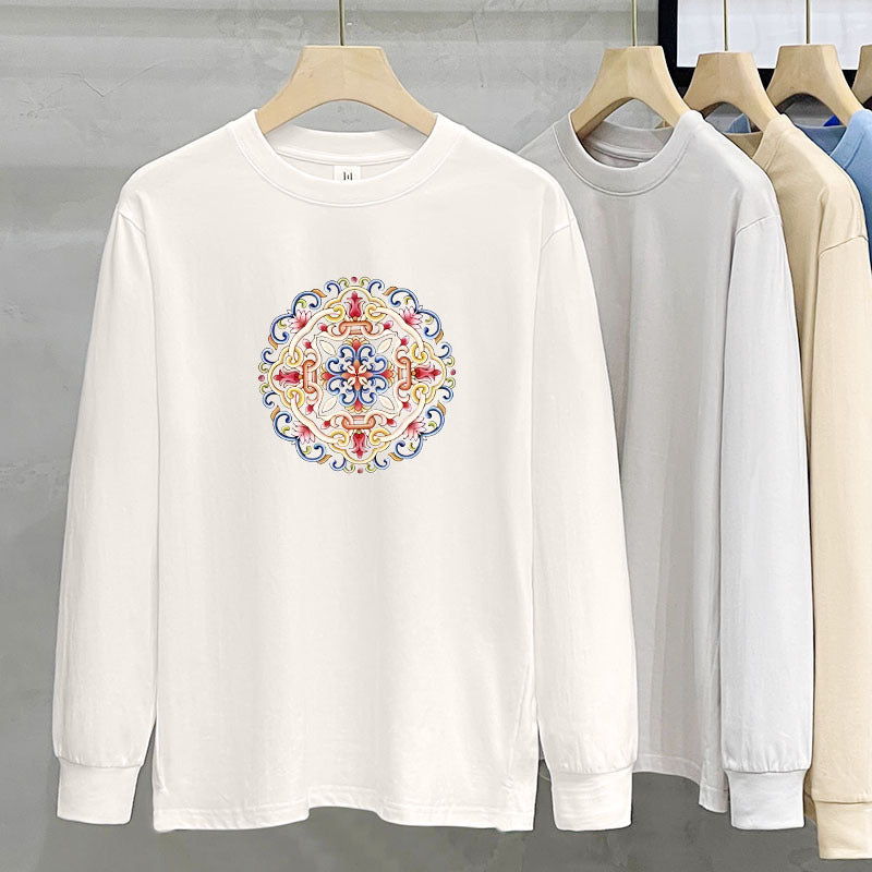 230g Heavy Cotton Long-sleeved T-shirt For Women