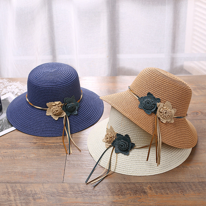 New Hot Sell Braided Flower Women's Straw Hat