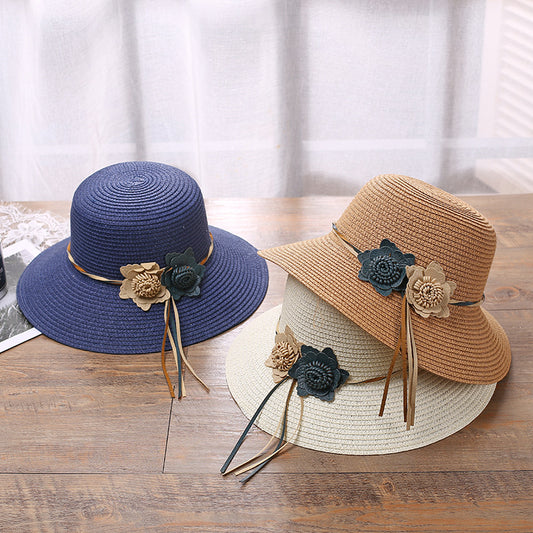 New Hot Sell Braided Flower Women's Straw Hat