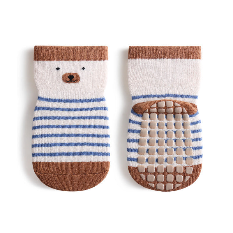 Children's Indoor Base Gel Non-slip Cool-proof Toddler Tube Socks