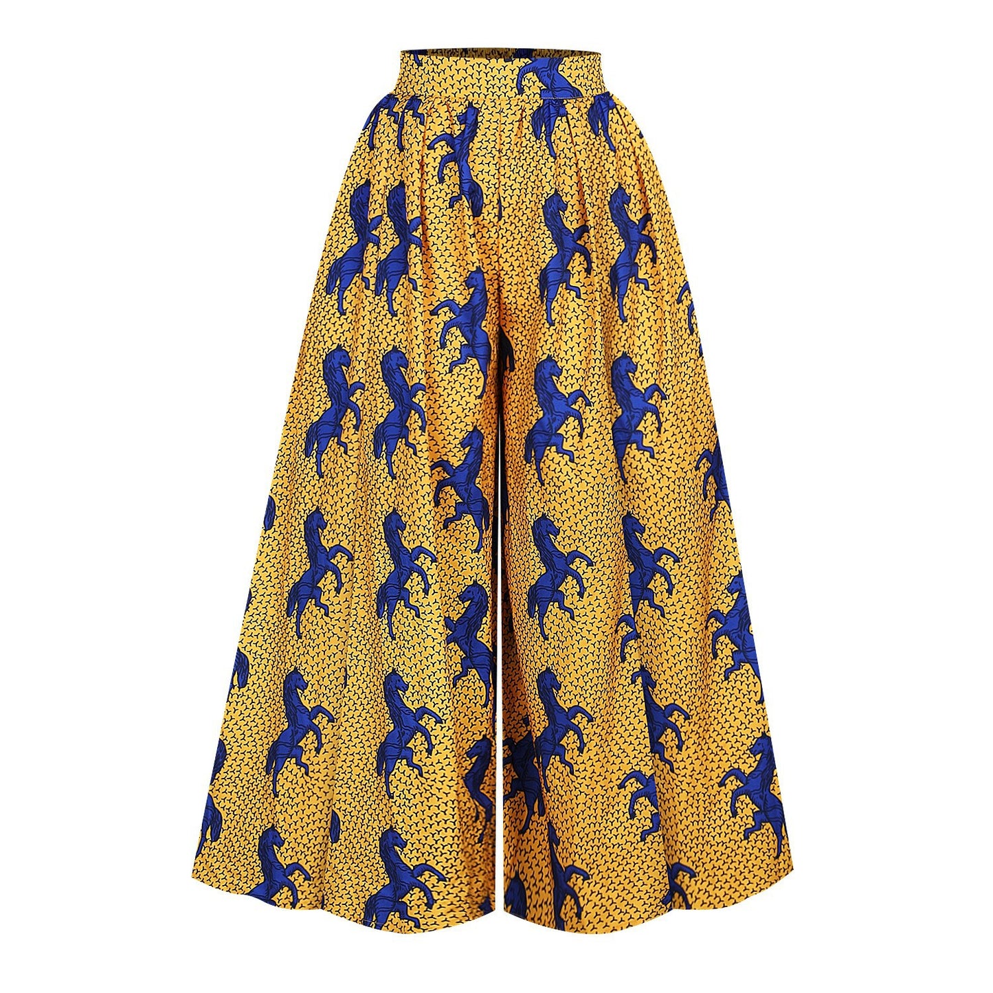 Casual Digital Print Women's Loose Wide Leg Pants