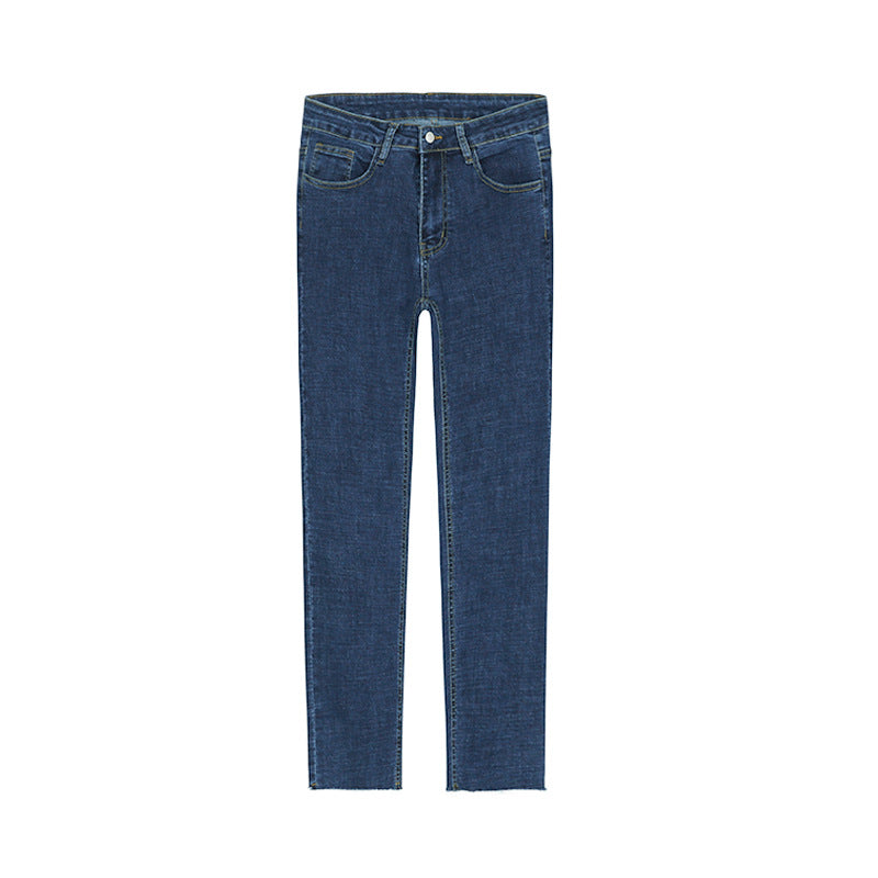 Men's Straight Slim Stretch Cropped Jeans