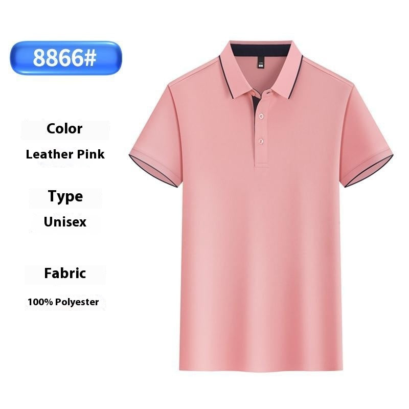 Summer Ice Silk Overalls Polo Shirt