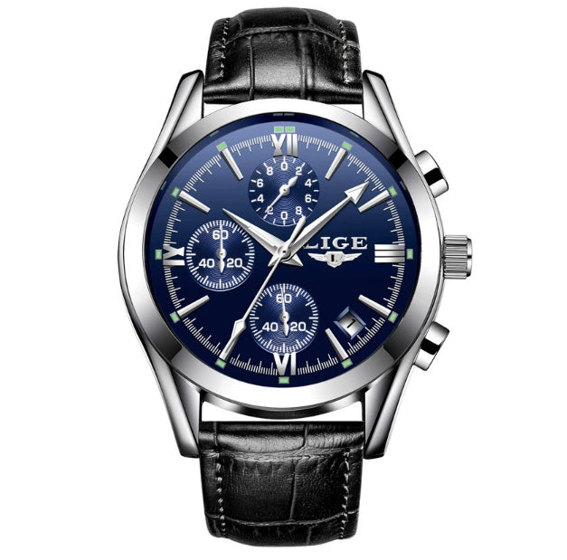 Men's Quartz Multi-function Waterproof Watch