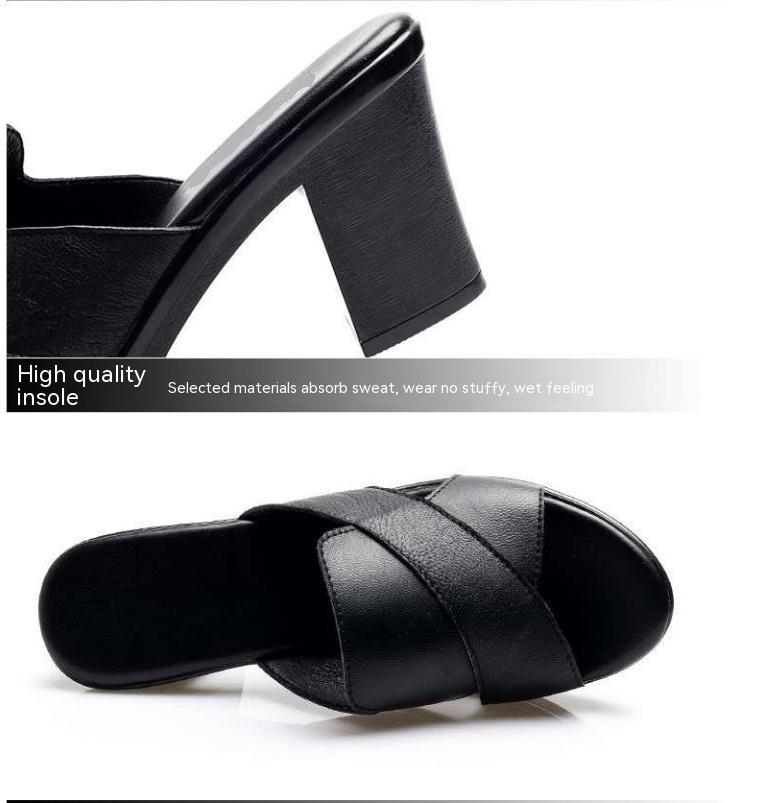 Plus Size Summer Women's High Heel Leisure Sandals