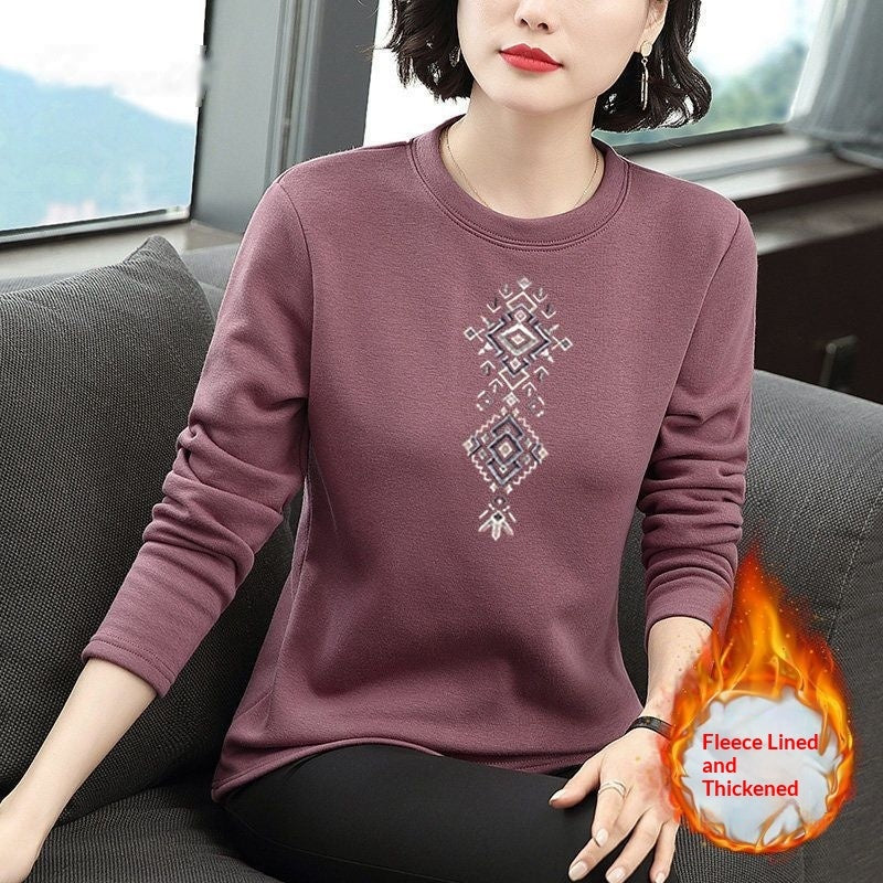 Womens Fashion Plus-Size Slim-Fit Long-Sleeve Sweater