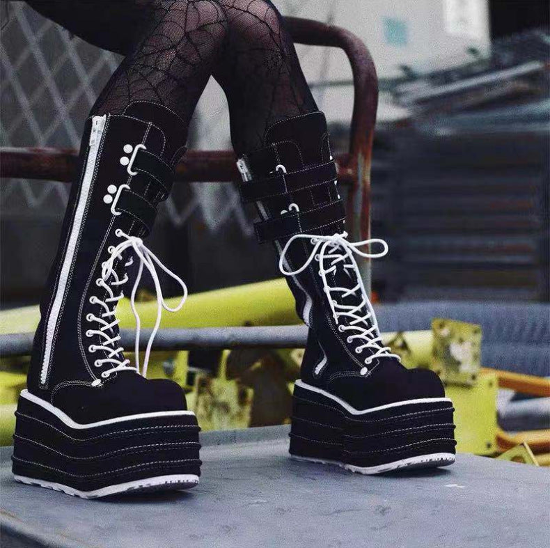 Women's Knight Boots With Thick Soles