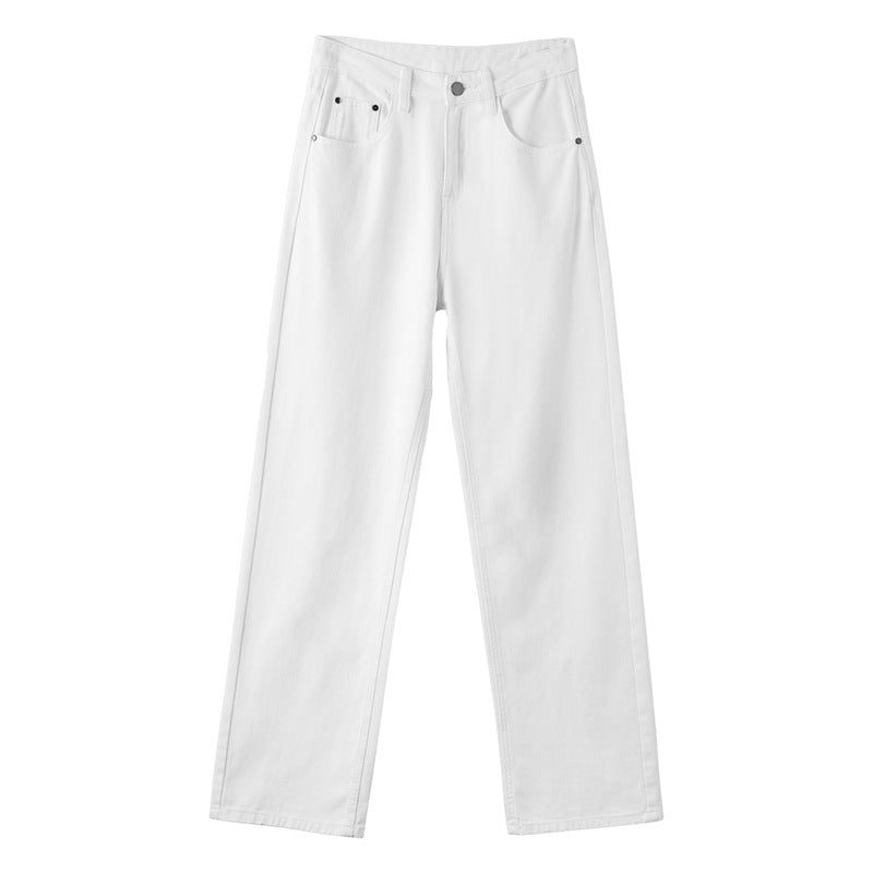Brown Coffee Color Wide Leg Daddy Soft Straight Jeans
