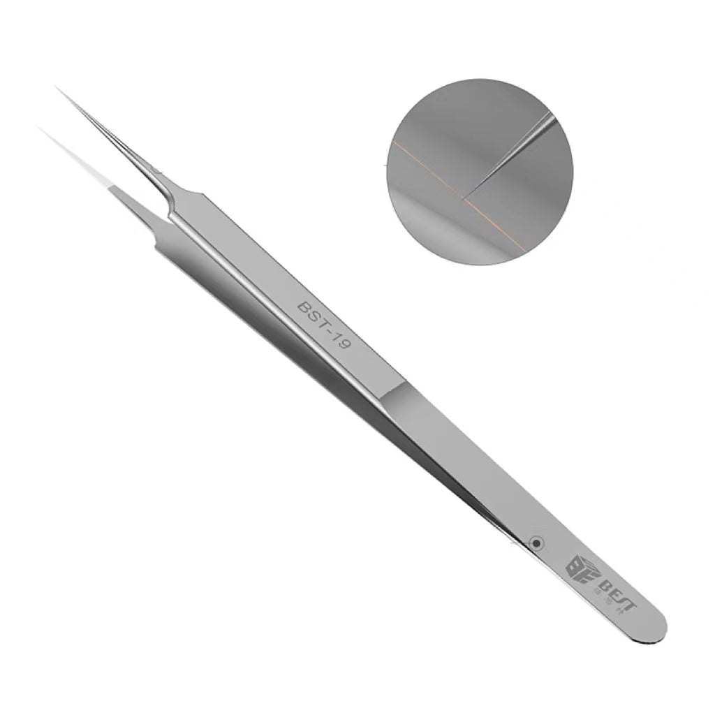 Flying Line Tweezers Stainless Steel 0.1mm Fine Tip Tweezers Lengthened And Hardened For Microscopy