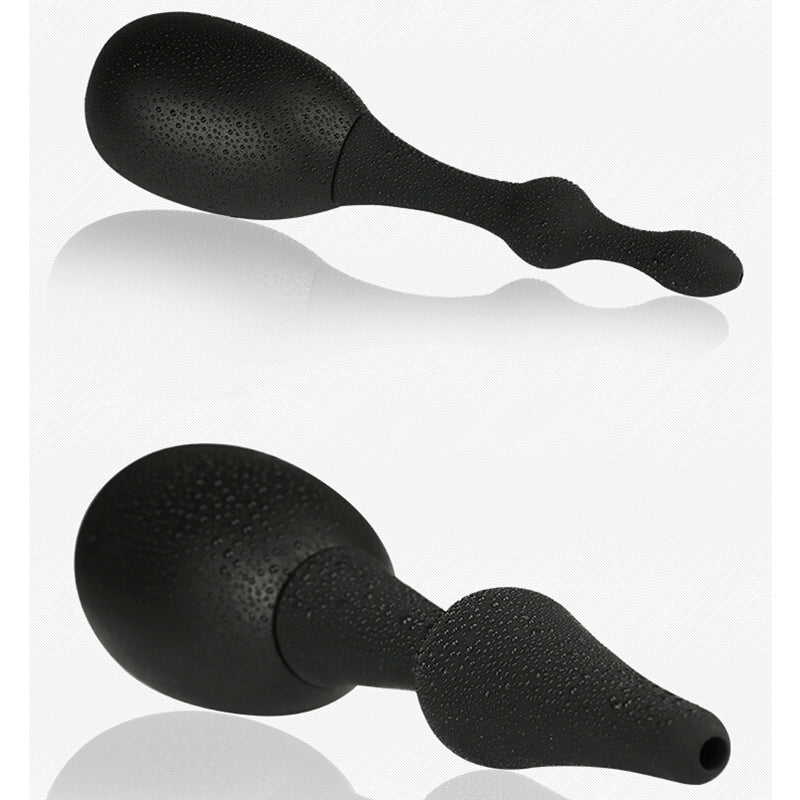 Simple Black Silicone Enema Irrigator