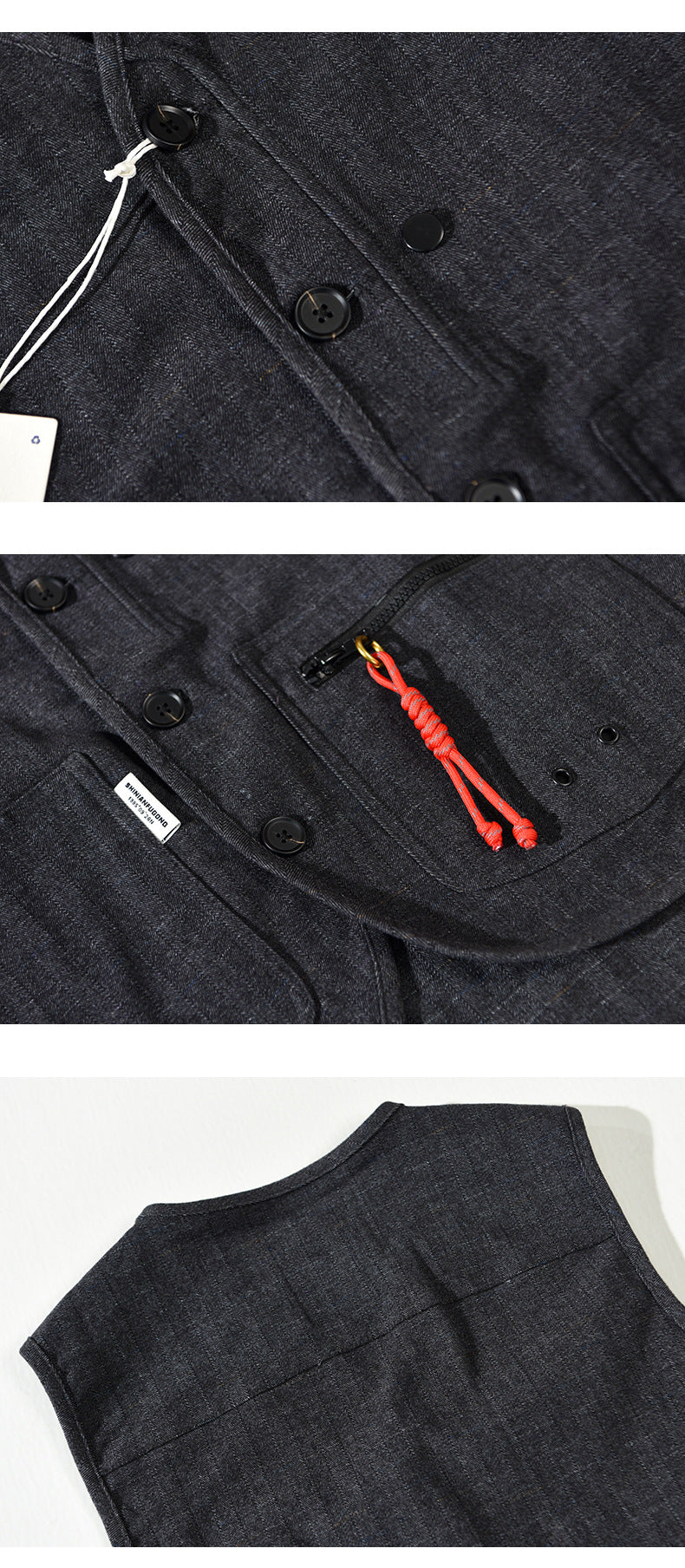 Autumn And Winter New Men's Japanese Casual Vest Cardigan Jacket