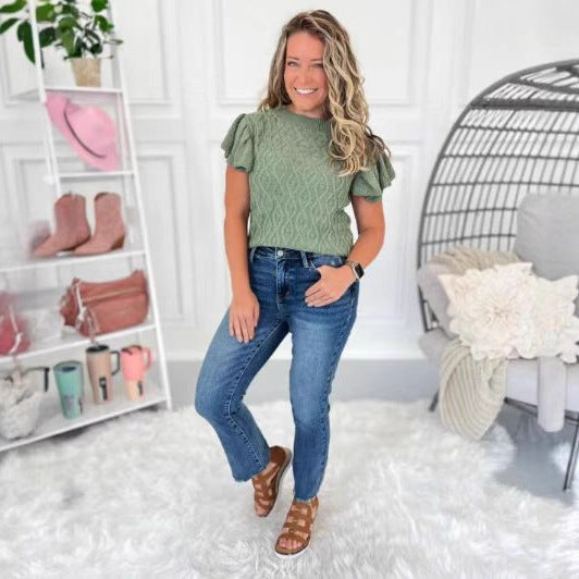 Stylish Vintage Slim-fit Stretch Jeans For Women