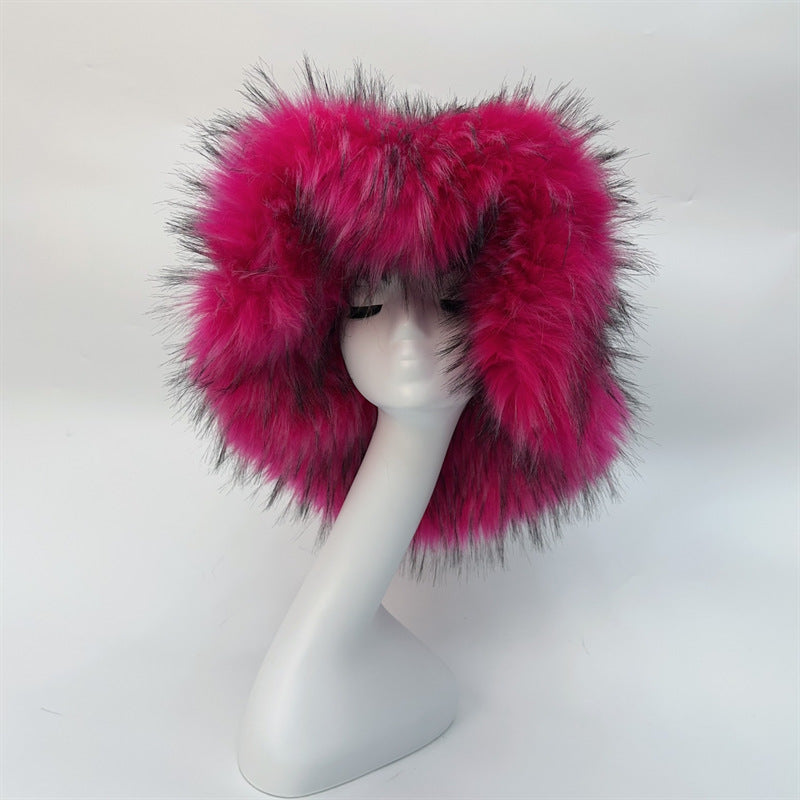 Fashionable All-match Raccoon Fur Hat
