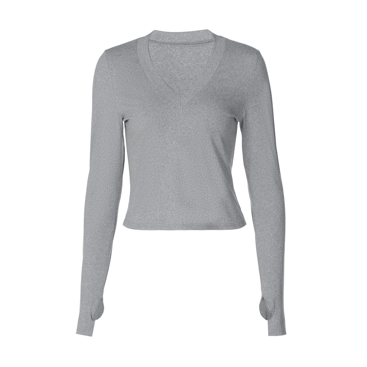 Slim Fit V-hals Figurformende Inderwear Taljekontrollerede Lange Ærmer