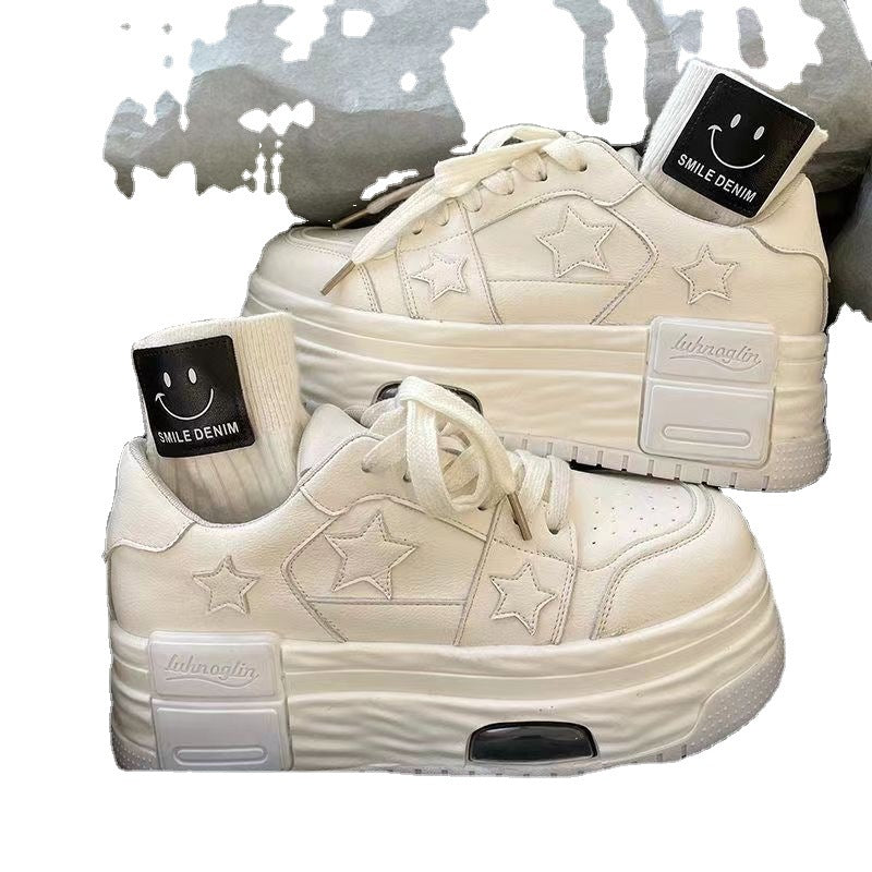 Women's Platform High-rise Lace-up Sneakers