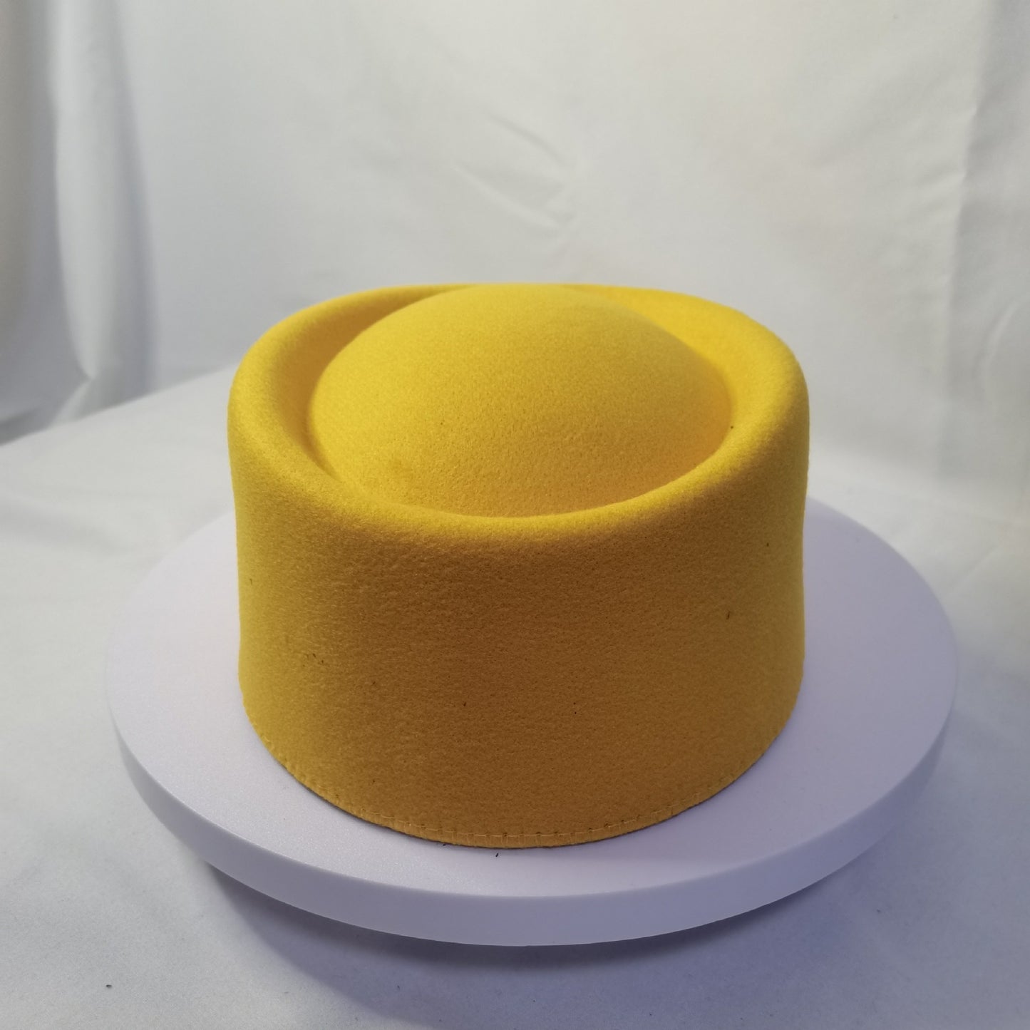 Womens Retro French-style Dome Jazz Hat Woolen Top Hat All-Season Faux-Wool Hat For FallWinter