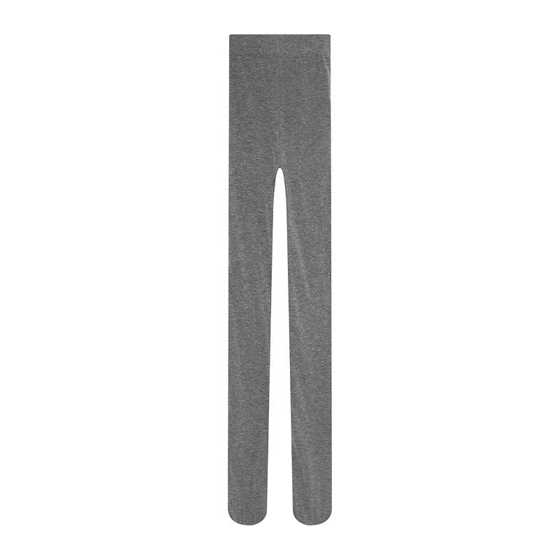 Gray Long-pile Cotton Tights Lightweight Base Leggingsstockings