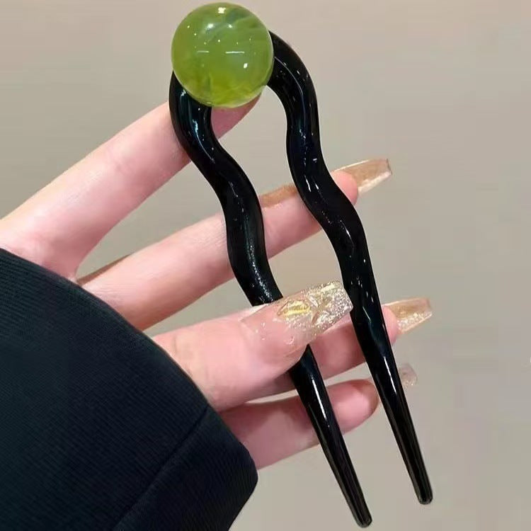 Ball Retro Simple U-shaped Hair Pin Headdress Barrettes