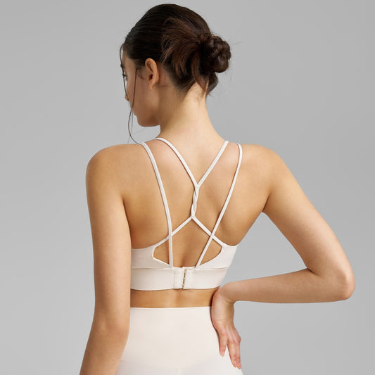 Medium-intensity Exercise Women's U-neck Double-strap Yoga Vest