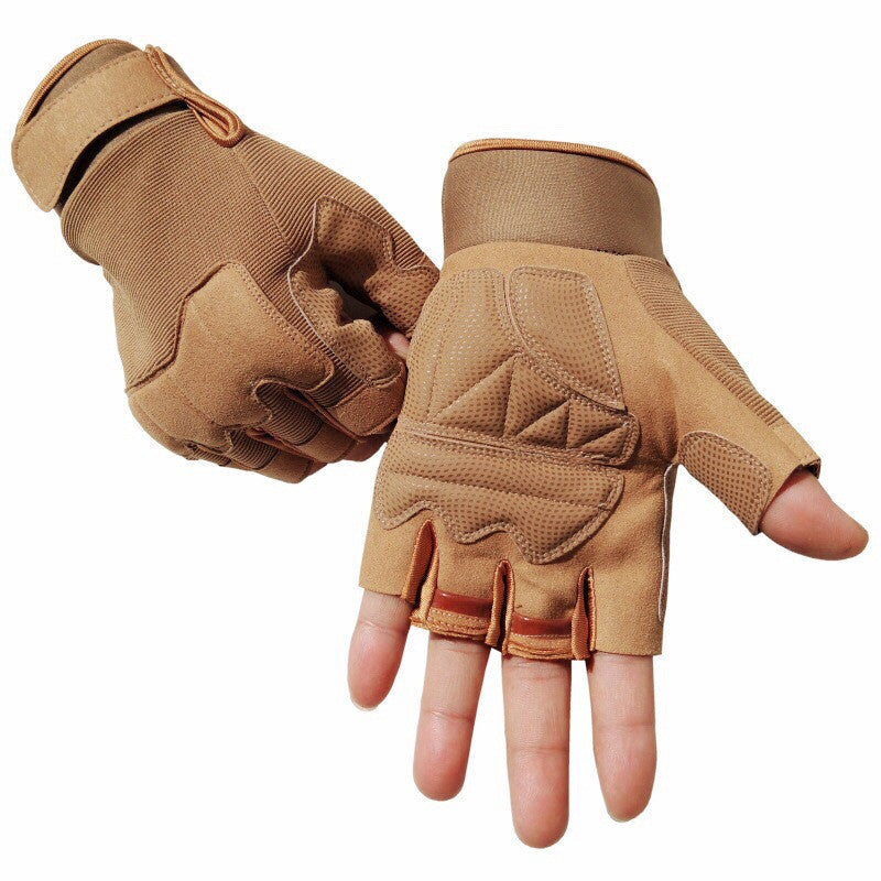 Men's And Women's Camouflage Outdoor Half-finger Gloves