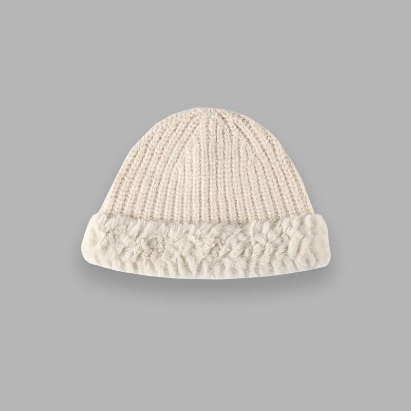 Autumn And Winter Leisure Versatile Warm High Elastic Knitted Hat Women