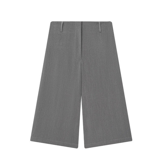 Minimalistiske ensfarvede lange afslappede shorts til kvinder