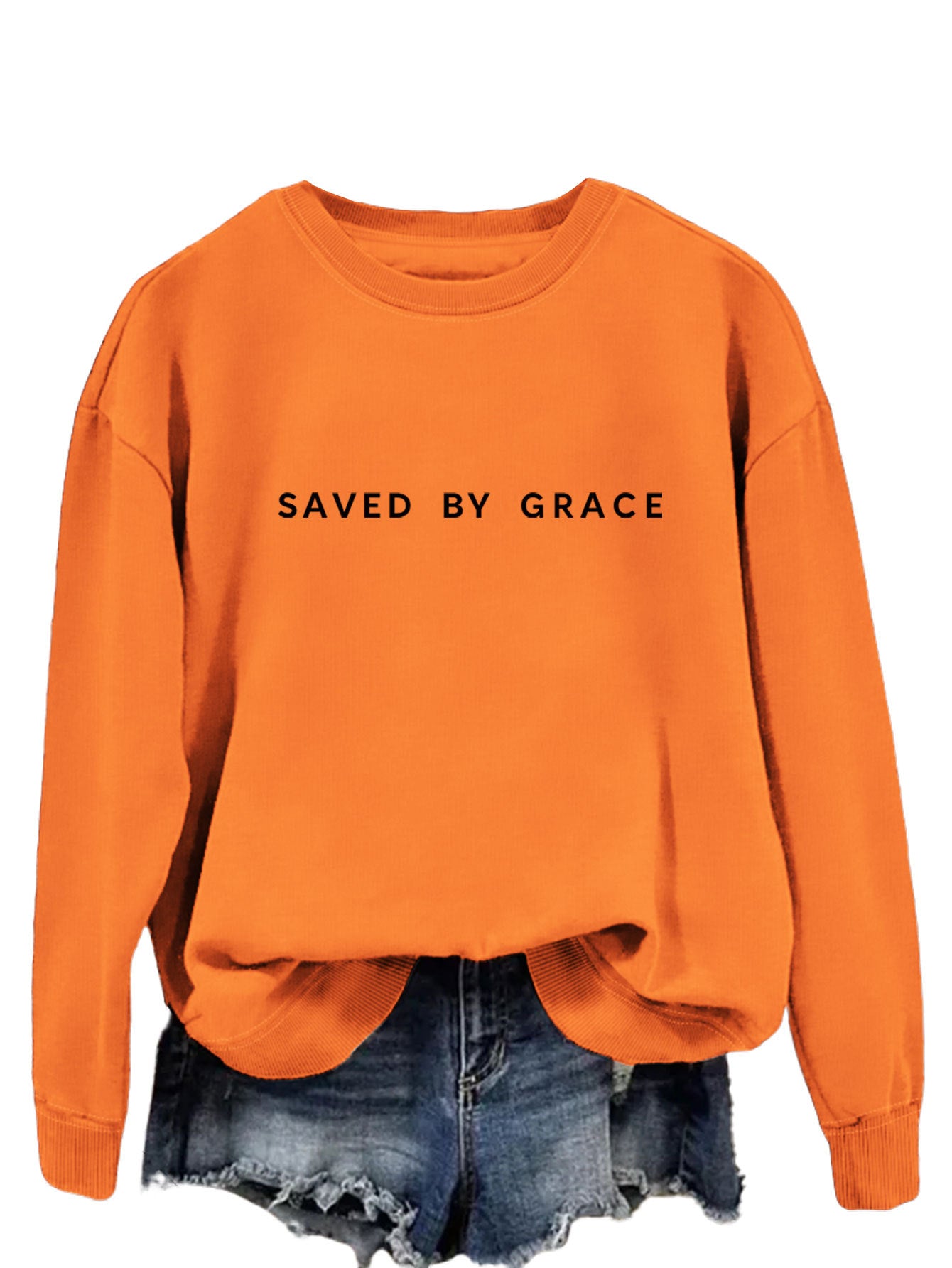 Moderigtig enkel løs sweater til damer
