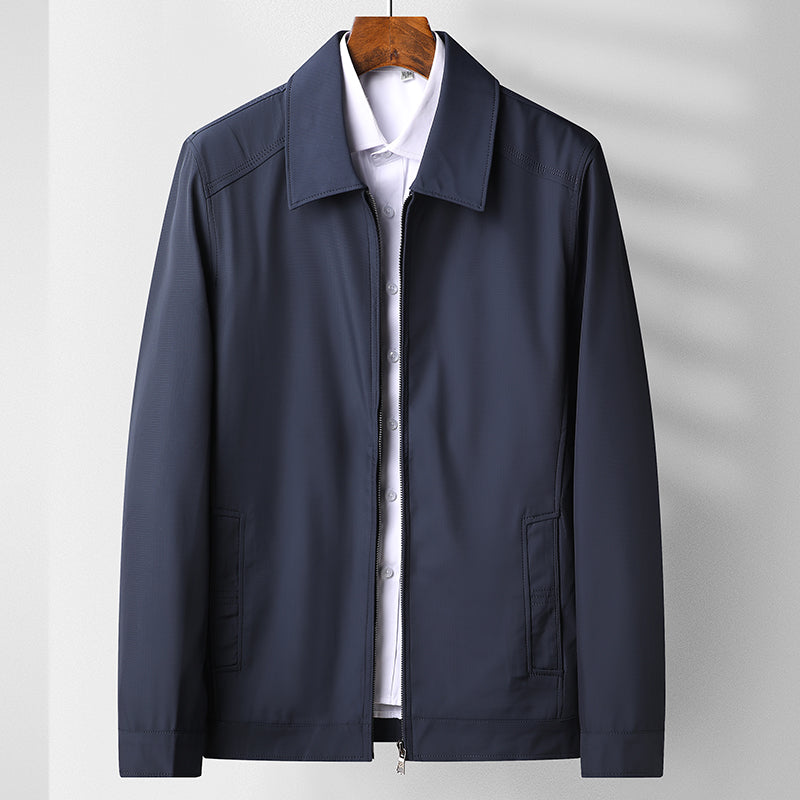 Spring And Autumn Style Middle Aged And Elderly Men Lapel Top