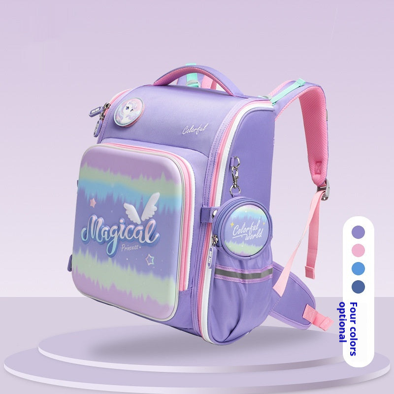 Large Capacity Waterproof Schoolbag For Elementary School Students And Girls