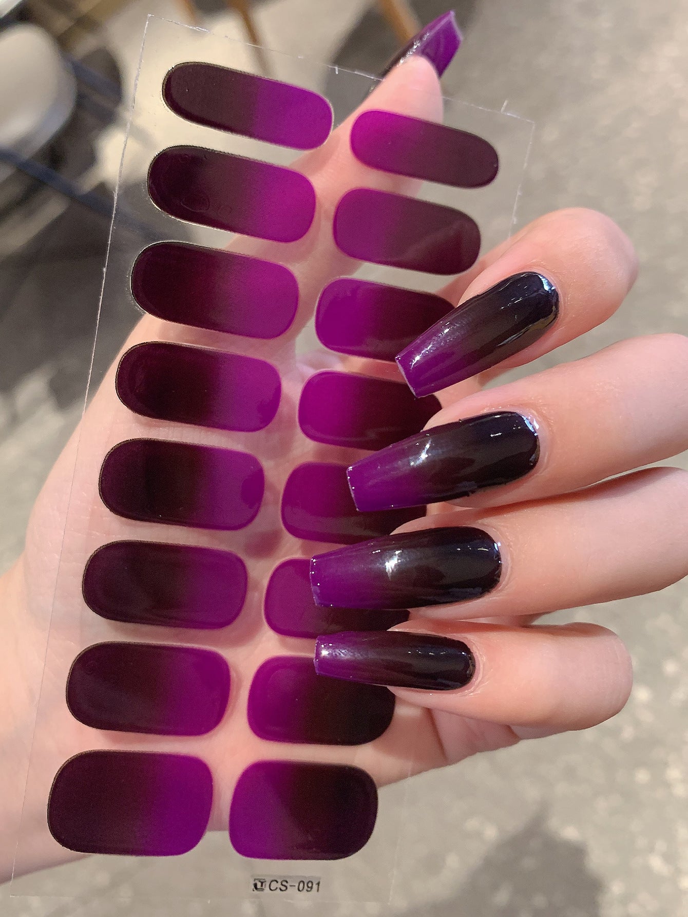 Gradient Color Nail Sticker Spring And Summer Comely Finger