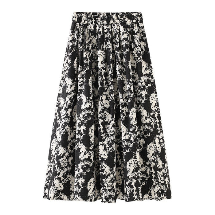 Women's Western Style Slimming Tie-dyed Skirt
