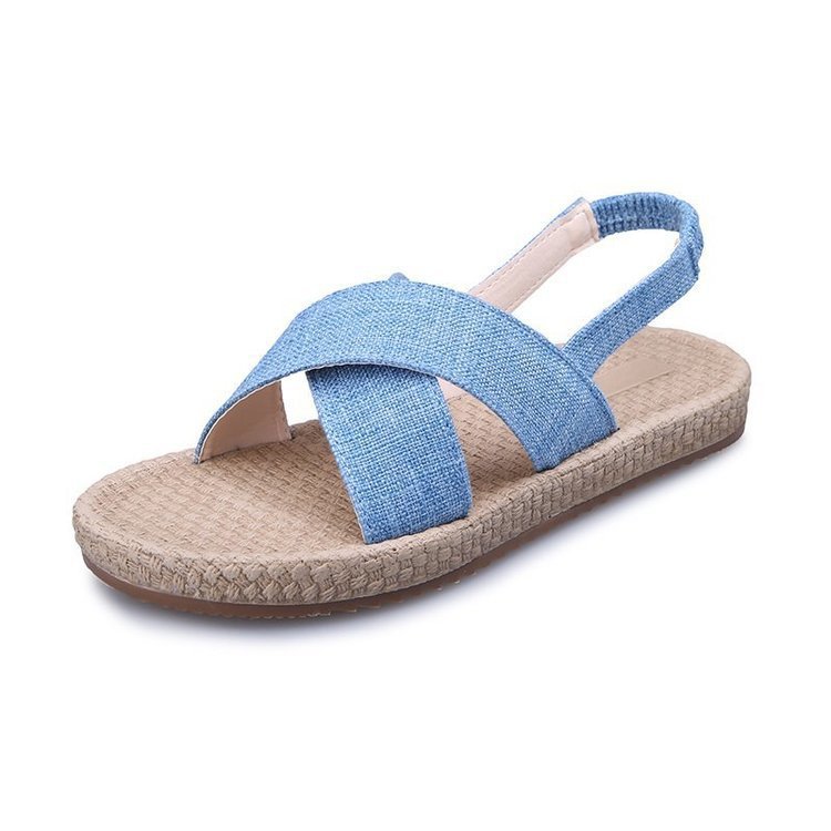 Linen Sandals For Schoolgirls Summer Simplicity