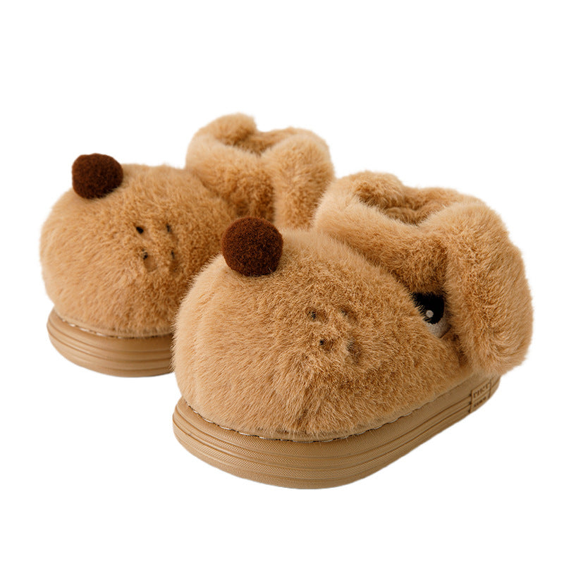 Cartoon Puppy Funny Warm Home Cotton Boots