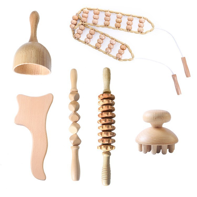 Solid Wood Dice Type Sinew Stick Household Meridian Dredging