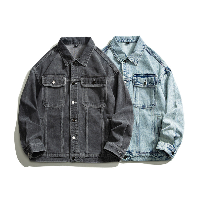 Amerikansk vintage denimjakke til mænd