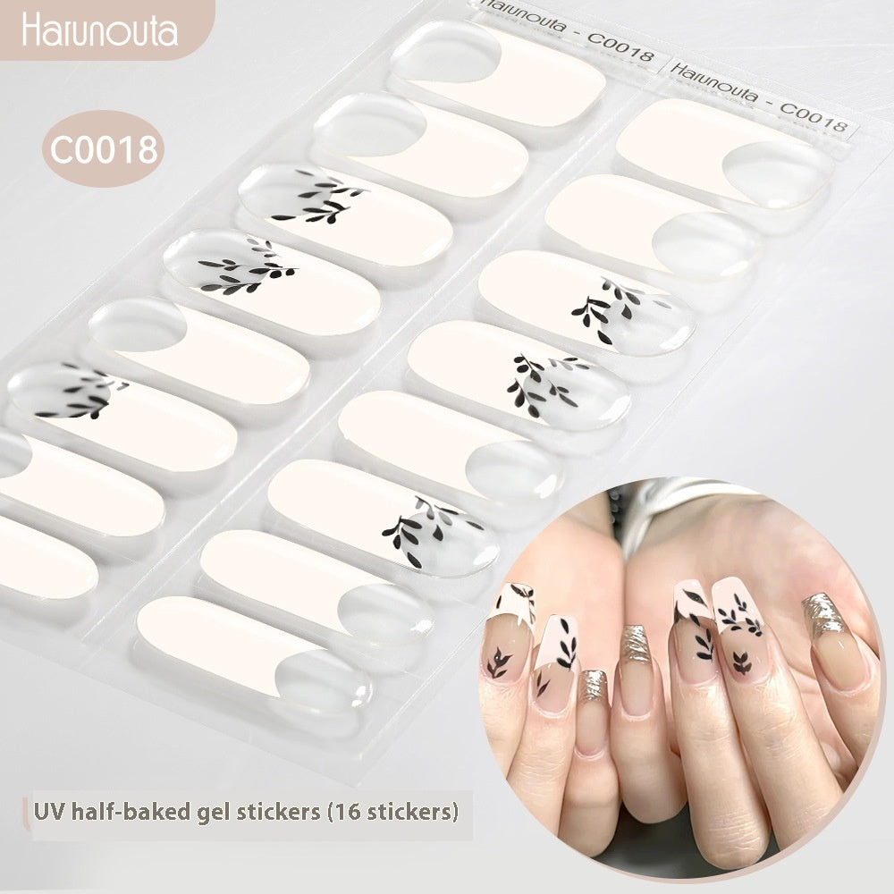 Nail Stickers UV Gel Nail Sticker Semi-curing