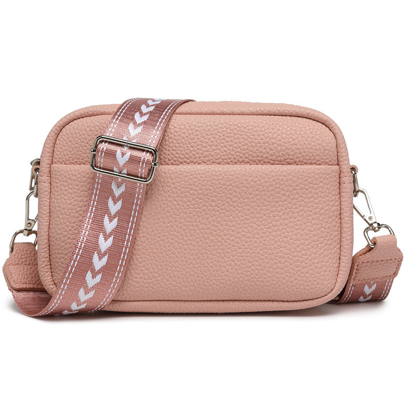 Wide Shoulder Strap Shoulder Crossbody Bag