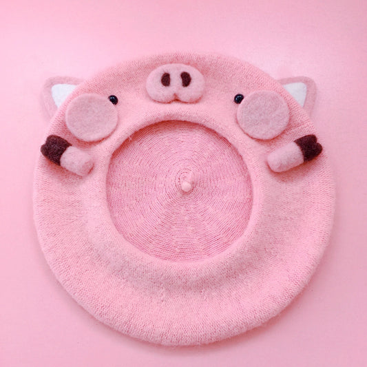 Exquisite Pig Girl Handmade Bud Hat