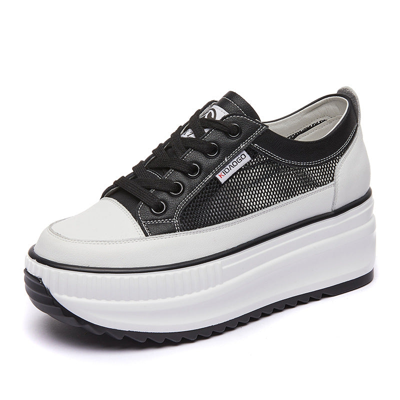 Rice Mesh Surface Breathable Platform Shoes Fashion
