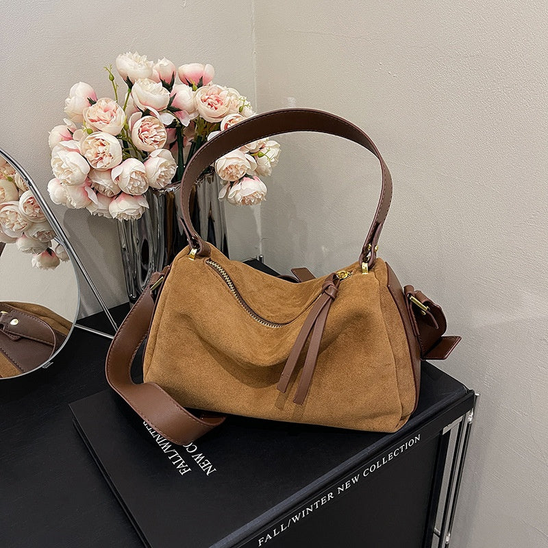 Women's High-End Suede Pillow Bag
