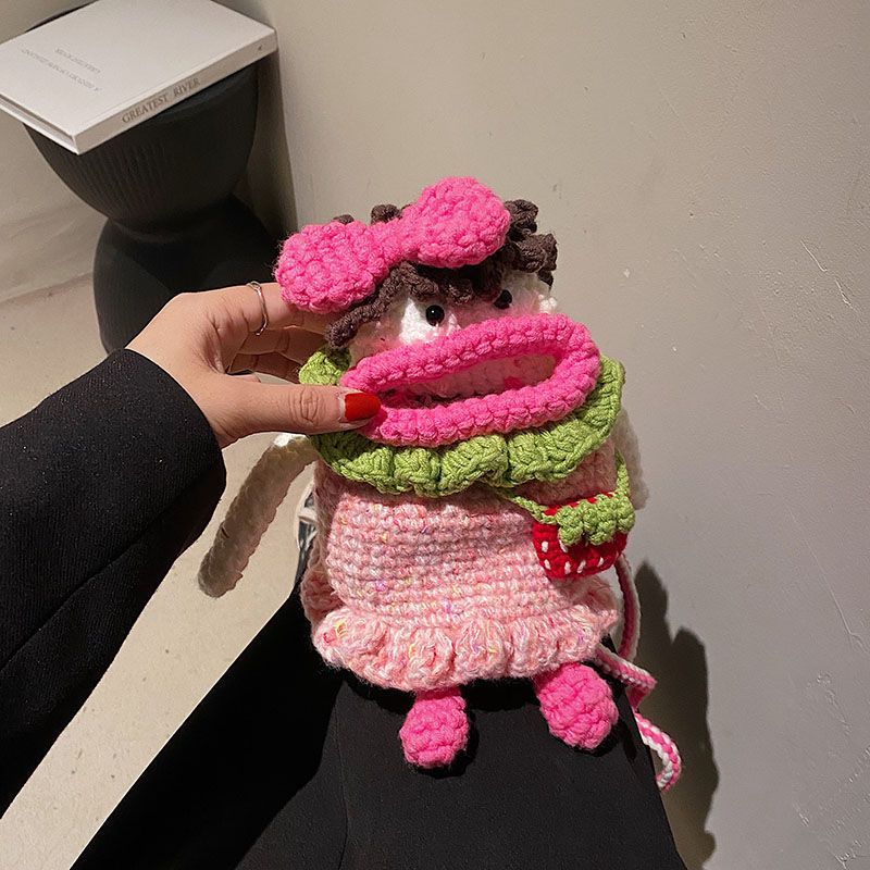 Sausage Mouth Phone Bag Knitting Yarn