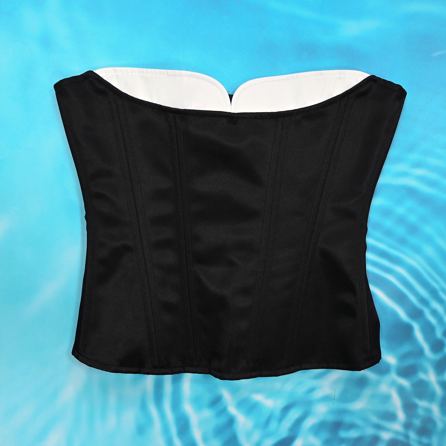 Double Layer Steel Rib Contrast Color Corset Sexy Push Up Shapewear