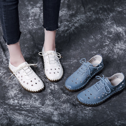 Women's Mid Mouth Soft Sole Hollow Breathable Sandals