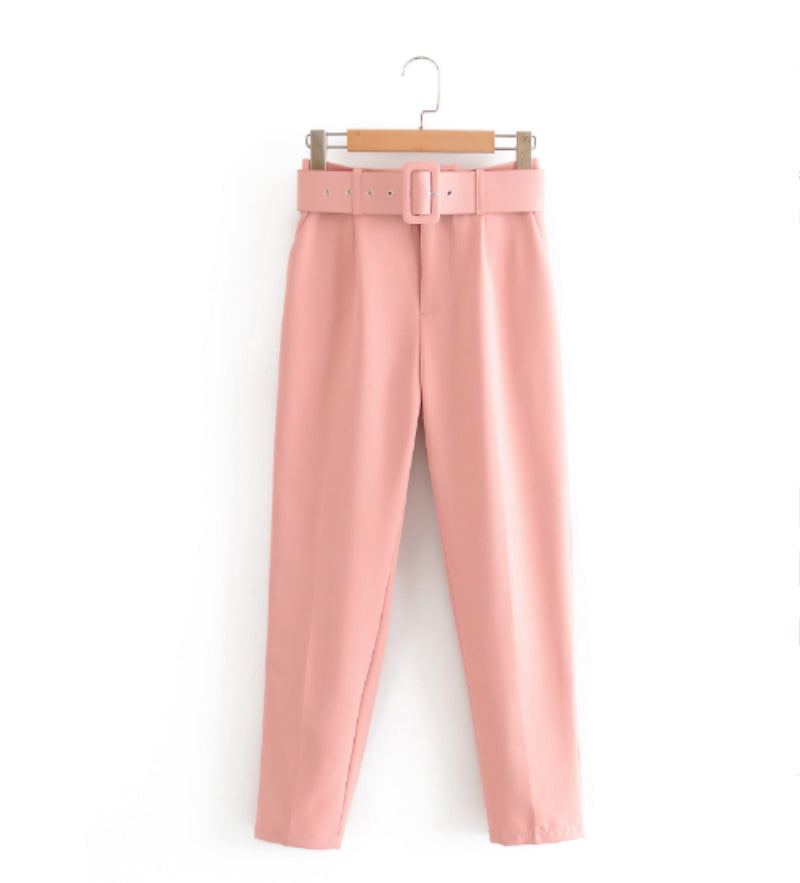 Women's Elegant Graceful Slim-fitting Ankle-tied Casual Pants
