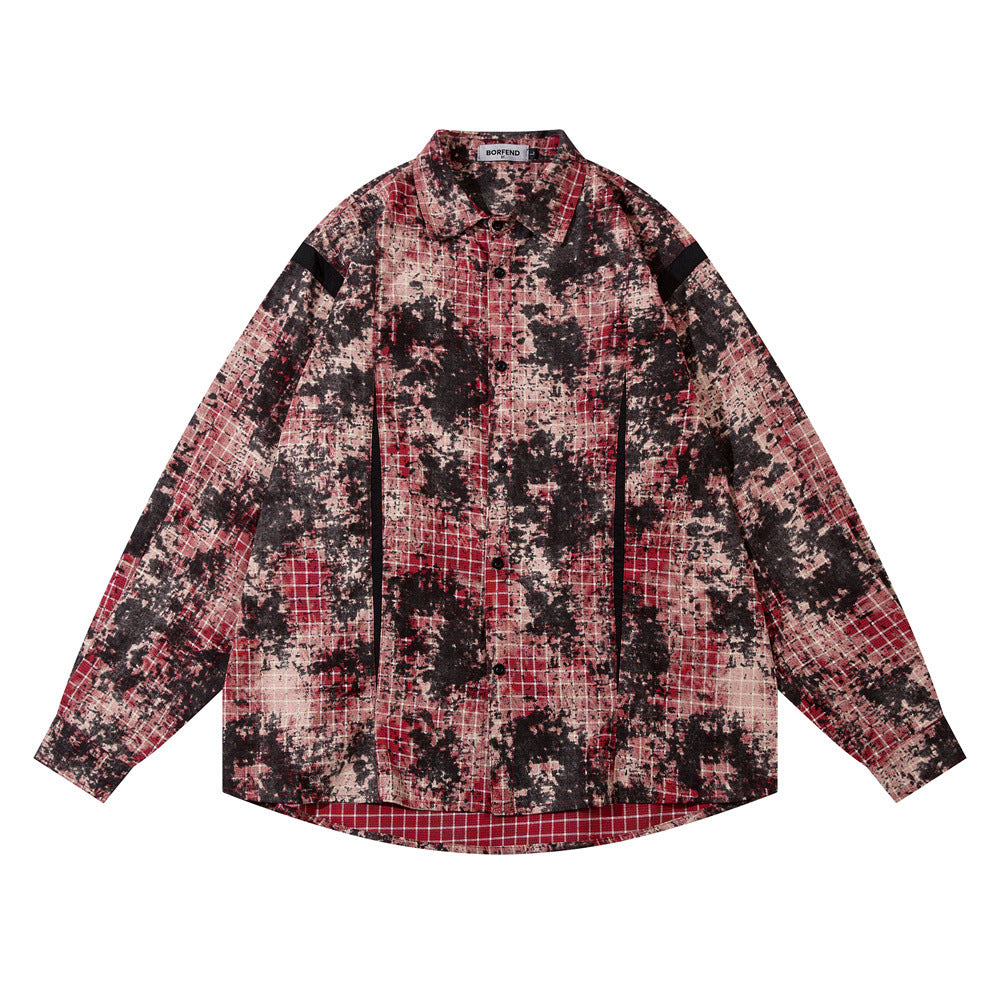 High Street Stitching Loose Lapels Long Sleeve Shirt Coat Autumn And Winter