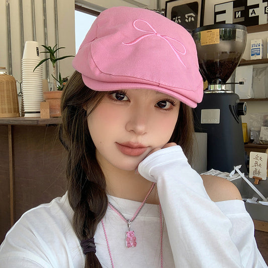 Korean Ins Bow Advance Hats Female Summer And Autumn